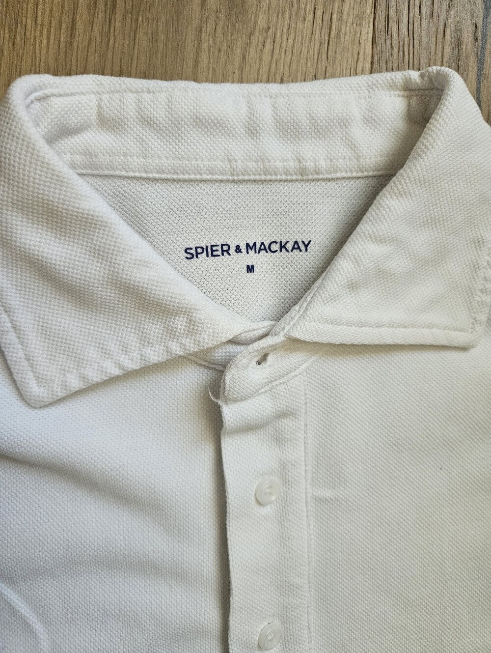 Spier & Mackay White Cotton Pique Polo - Picture 2 of 6